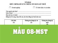 Cập nhật mới nhất mẫu 08 thông tư 95 cần nắm vững