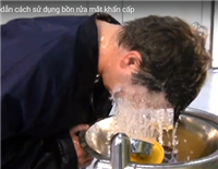 Bồn rửa mắt kết hợp vòi tắm khẩn cấp