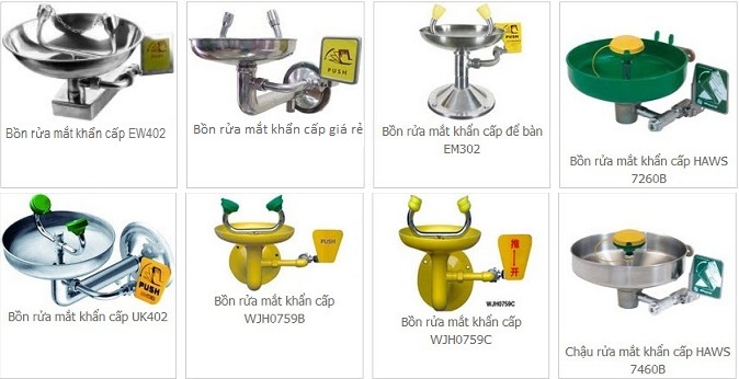 Bồn rửa mắt khẩn cấp treo tường