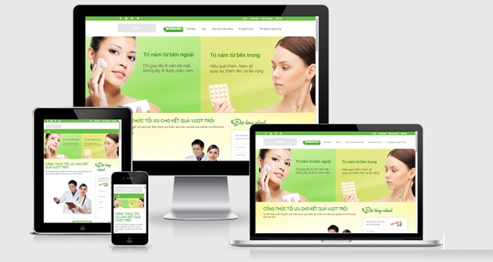 Thiết kế website bán mỹ phẩm chuyên nghiệp 